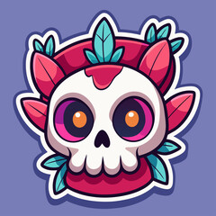 skull cute sticker 