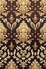 Damask fabric wall covering background