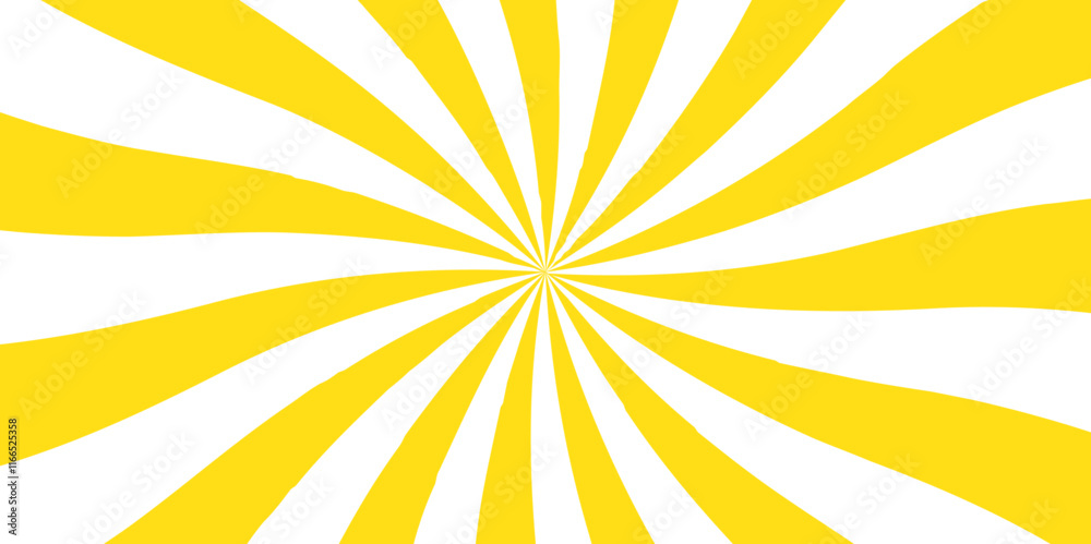 Poster Abstract background with rays retro starburst. Radial spiral stripes backdrop. Comic design element. Vintage beam sunburst texture. Classic vintage sun rays pattern. Simple Gradient Groovy Rays 