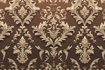 Damask fabric wall covering background