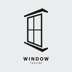 window logo vector illustration design