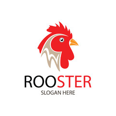 Rooster logo design vector illustration