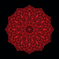 Ornamental Geometric luxury mandala pattern vector design, Mehndi, tattoos, decorative ornaments in ethnic oriental style.