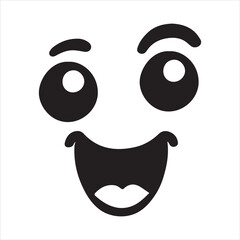 Fototapeta premium Halloween Ghost Face Vector illustration - Ghost Face ClipArt Design 