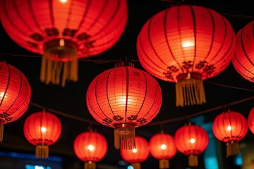 chinese lantern in the temple