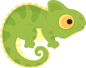 Obraz premium illustration chameleon