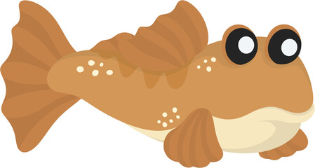 illustration mudskipper fish