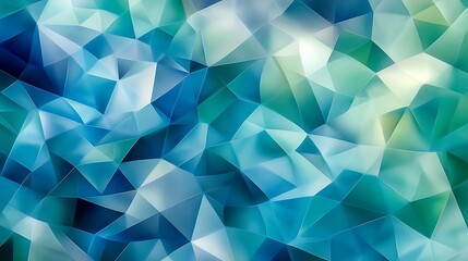 Obraz premium Abstract blue geometric patterns digital art creative background