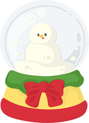 illustration snowball