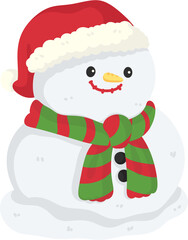 illustration snowman