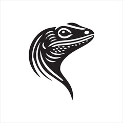 silhouette of a Lizard