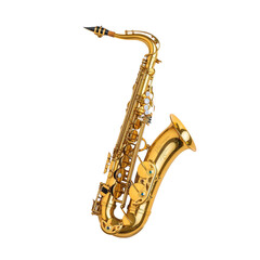 Polished Gold Saxophone with Intricate Keys