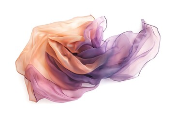 Abstract background of colorful wavy silk or satin.