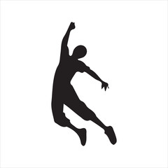 player silhouette vector