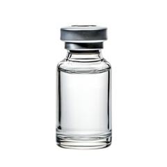 Small Transparent Glass Vial with Metallic Cap