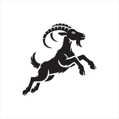 Fototapeta premium black and white goat
