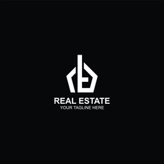 t letter logo icon for real estate, building, or business with creative vector illustration