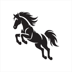 horse silhouette illustration