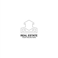 m letter logo icon for real estate, building, or business with creative vector illustration