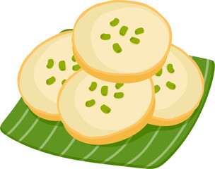 illustration thai dessert