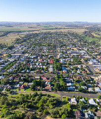 Aerial View of Cowra Township - NSW Australia