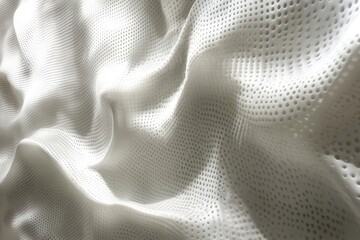 3D White Wall Abstract Design, Generative AI