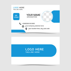 creative and modern double sided business card template.