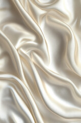 Obraz premium a flat high quality japanese luxury off white yarn weaved fabric with nice and super fine texture, no wrinkles on the fabric, plain background, with very minimial gold foil