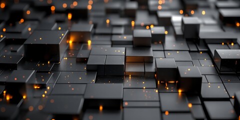 Obraz premium 3D Abstract Digital Business Concept, Generative AI