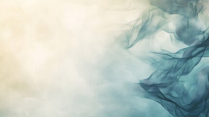 Abstract teal fabric flowing softly against a light background