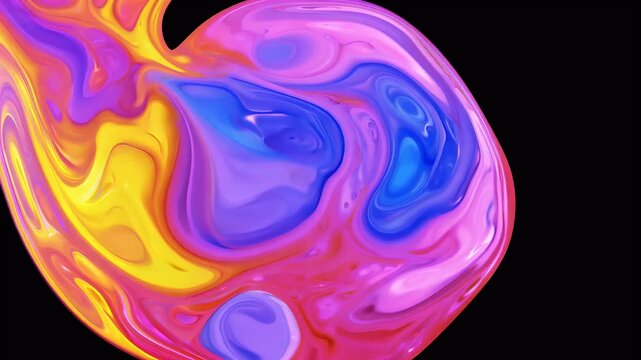 colorful lava lamp effects liquid physics simulation creating mesmerizing visual falling particles bubbles in motion Abstract fluid animation featuring