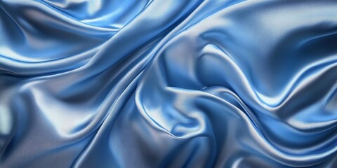Obraz premium Airy Blue Silk Concept Design, Generative AI