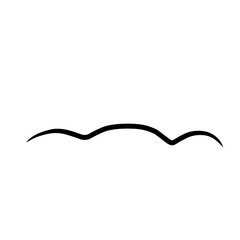 Chalk lines and squiggles  hand drawn doodle underline thick border  swoosh. Crayon brush strokes sketch or wavy strokes