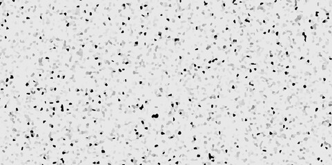Terrazzo flooring consists of chips of marble texture. quartz surface white, black for bathroom or kitchen countertop. white paper texture background. rock stone marble backdrop textured illustration.