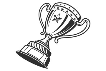 achivmet cup black color line art white background D.eps