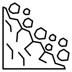 Fototapeta premium Soil Erosion icon