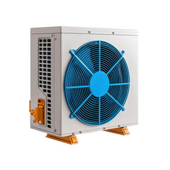 Fototapeta premium Modern Sleek Gray Split Air Conditioner Unit