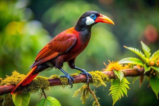 Montezuma Oropendola Bird in Costa Rican Rainforest - Wildlife Photography