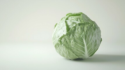 Fototapeta premium Cabbage isolated on a white background. Clipping path included