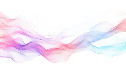 Fototapeta premium Colorful red green blue-colored smoke with wavy lines, a vector background isolated on a white background. Multicolored, with a detailed and intricate design