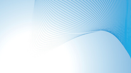 Blue halftone gradient abstract background for backdrop or presentation