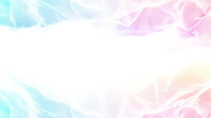 Colorful rainbow-colored smoke with wavy lines, a vector background isolated on a white background. Multicolored, with a detailed and intricate design