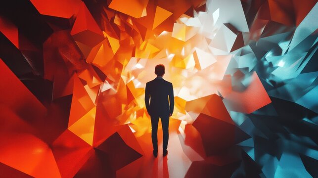 dynamic insignificant colorful polygonal background