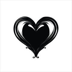 heart with a heart valentine Day vector 