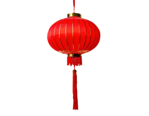 isolated red lentern transparant background chinese new year