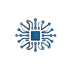 Fototapeta premium Exploring innovative circuit design technology hub graphic art digital