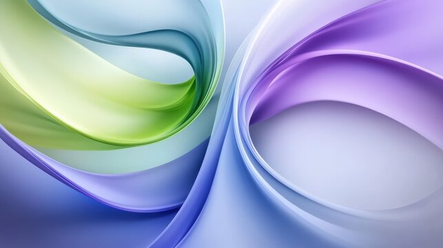 abstract background with smooth lines in blue, purple and green colors