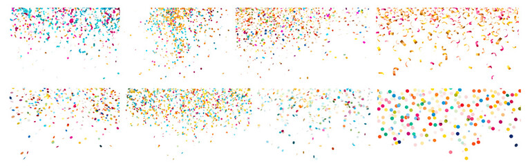 PNG Colorful abstract digital data visualization, isolated element set, transparent background