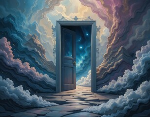 una puerta se abre al mundo imaginario de los sueños