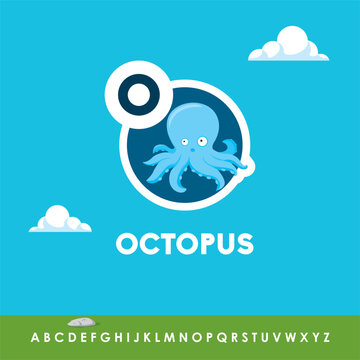 The English alphabet octobus
